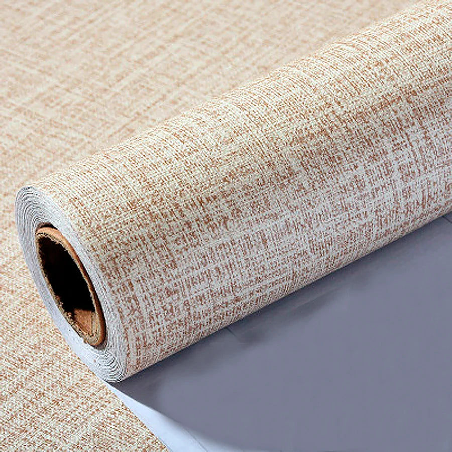 Papel de Parede Adesivo 3D Textura Linho 100x61cm Lavável