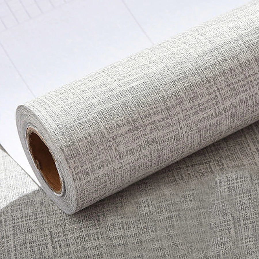 Papel de Parede Adesivo 3D Textura Linho 100x61cm Lavável