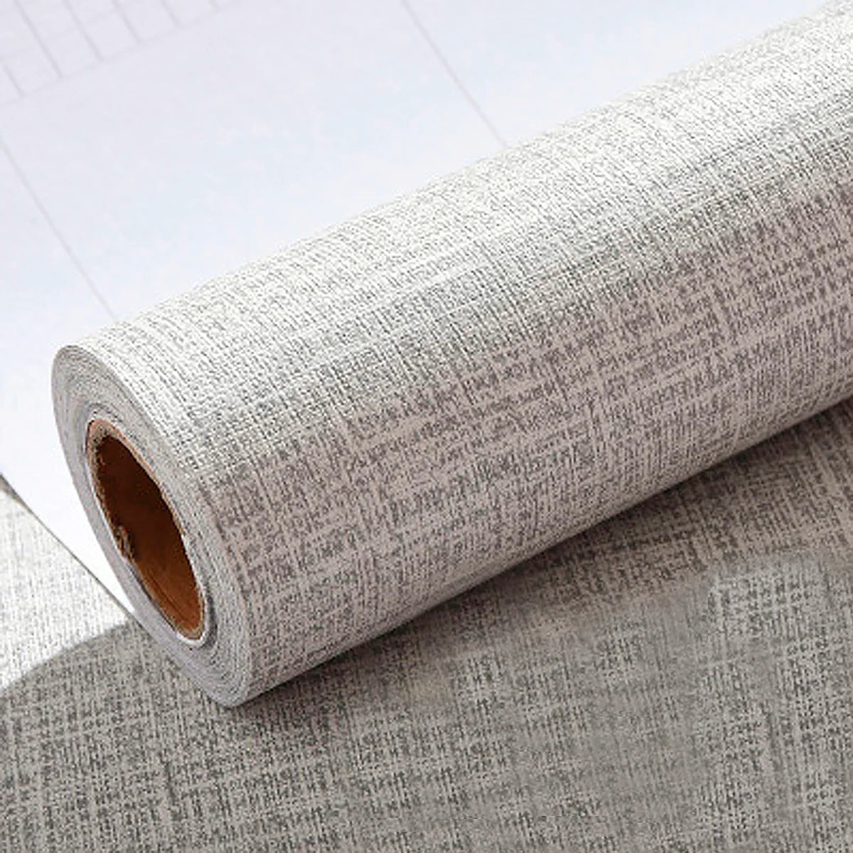 Papel de Parede Adesivo 3D Textura Linho 100x61cm Lavável