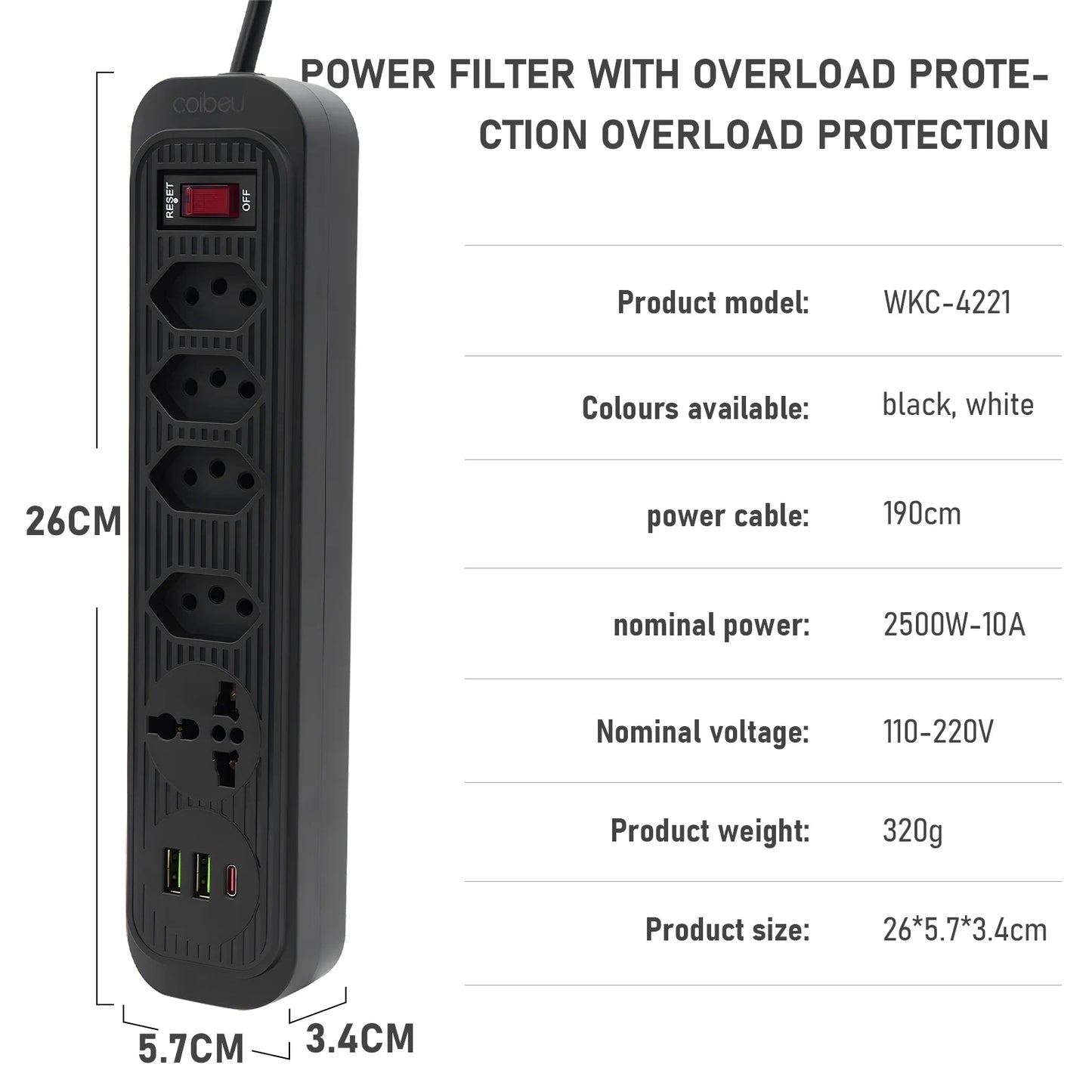 Extension Socket, Line Filter, Electric Extension, USB Socket Socket Line Filter, Socket Extension, Socket Extension