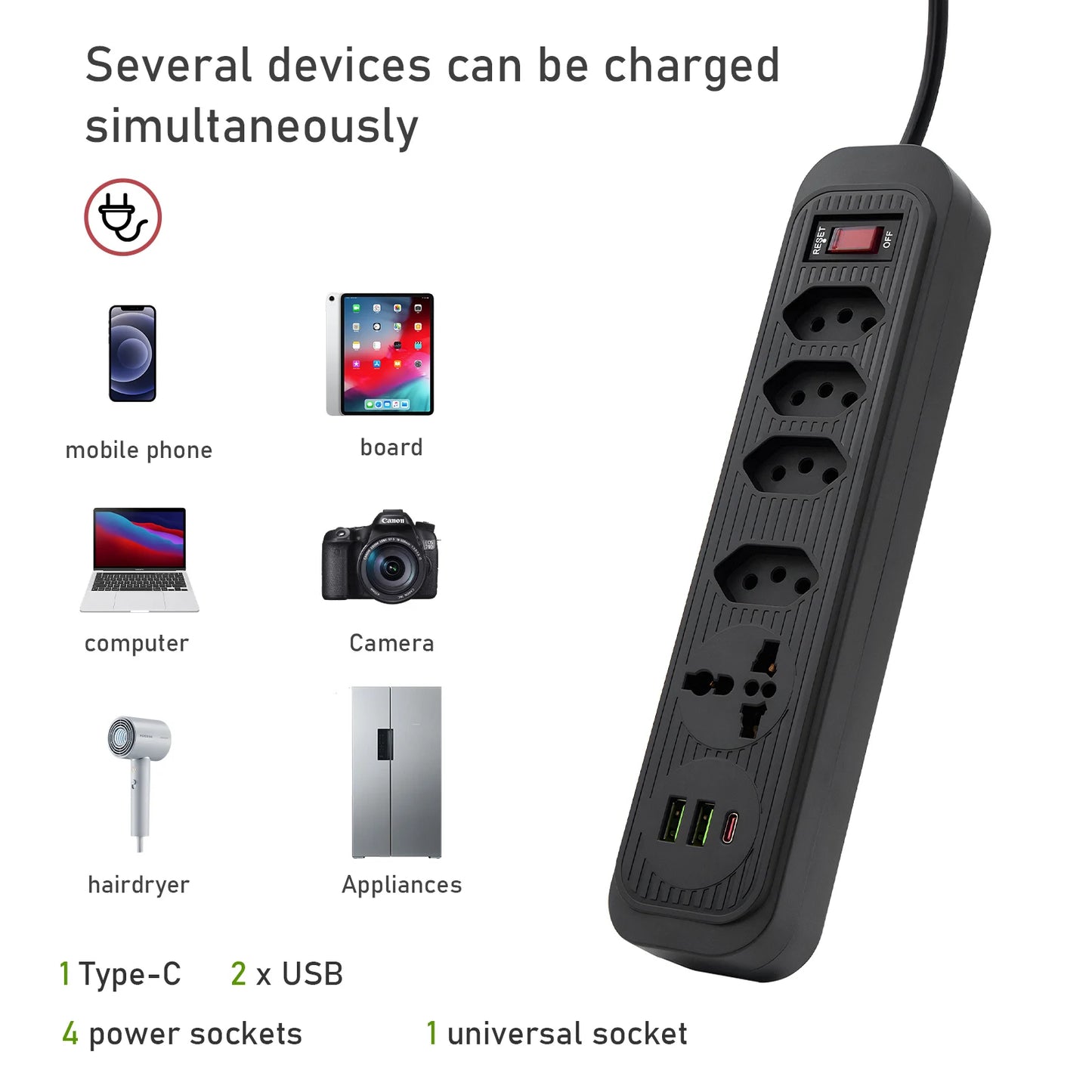 Extension Socket, Line Filter, Electric Extension, USB Socket Socket Line Filter, Socket Extension, Socket Extension